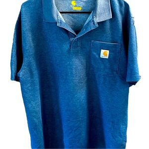 Blue Carhartt Polo XL. Used-excellent condition. Ships same day.